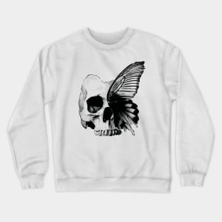 Butterfly Skull Art Crewneck Sweatshirt